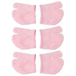 Flip-Flop-Zehensocken aus Baumwolle, Gute Elastizität, 3 Paar, Rosa, für, Hausschuhe, Sandalen, Socken, Flip von Brrnoo