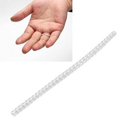 Ringgrößen-Messwerkzeug, Wiederverwendbarer Finger, Wiederverwendbares Fingergrößen-Messlineal, Gebrauchsanweisung. Schmuckgrößen-Werkzeuge, Wiederverwendbarer und Praktischer(4 mm) von Brrnoo