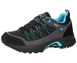 Brütting Damen Mount Egmont Traillaufschuhe, schwarz/grau/türkis, 44 EU von Brütting