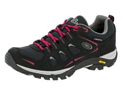 Brütting MOUNT FRAKES LOW Damen Trekking- & Wanderhalbschuhe, Schwarz/ Pink, 37 EU von Brütting