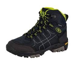 Brütting Mount Shasta Kids Hi Unisex Kinder Trekking- & Wanderstiefel, Marine/ Lemon, 35 EU von Brütting