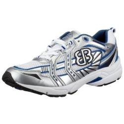 Brütting Premium 111066, Unisex - Erwachsene Sportschuhe - Running, weiss, (weiss-silber-blau ), EU 41 von Brütting