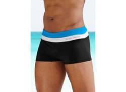 Boxer-Badehose BRUNO BANANI Gr. 4, N-Gr, bunt (schwarz, türkis) Herren Badehosen von Bruno Banani