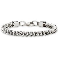 Bruno Banani Armband Schmuck Geschenk, Armkette Panzerkette 6 mm breit Silber von Bruno Banani