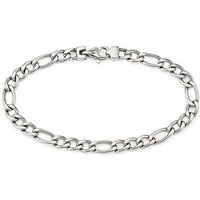 Bruno Banani Edelstahlarmband Schmuck Geschenk, Armkette Figarokette breit Silber von Bruno Banani