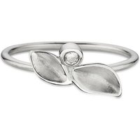 Bruno Banani Fingerring Schmuck Geschenk Silber 925 Damenring Blatt, mit Zirkonia (synth) von Bruno Banani