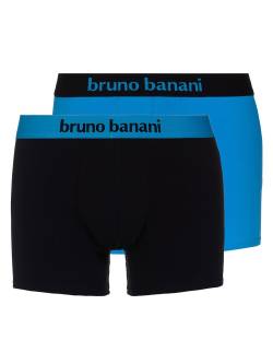 Bruno Banani Flowing: Short 2er Pack, aqua/schwarz (L) von Bruno Banani