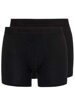 Bruno Banani Flowing: Short 2er Pack, schwarz//schwarz (L) von Bruno Banani