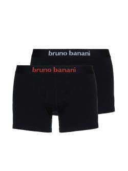 Bruno Banani Flowing: Short 2er Pack, schwarz/weiß/rot (XL) von Bruno Banani