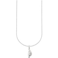 Bruno Banani Kette mit Anhänger Schmuck Geschenk Silber 925 Halsschmuck Halskette Ankerkette, mit Zirkonia (synth) von Bruno Banani