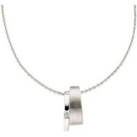 Bruno Banani Kette mit Anhänger Schmuck Geschenk Silber 925 Halsschmuck Halskette Ankerkette, mit Zirkonia (synth) von Bruno Banani