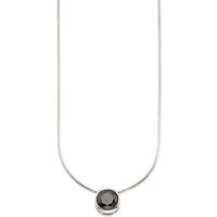 Bruno Banani Kette mit Anhänger Schmuck Geschenk Silber 925 Halsschmuck Halskette Schlangenkette Stein, mit Zirkonia (synth), Korund (synth) oder Spinell (synth) von Bruno Banani