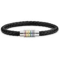 Bruno Banani Lederarmband Schmuck Geschenk, Armband Regenbogen, Anlass Geburtstag Weihnachten, mit Epoxidharz von Bruno Banani