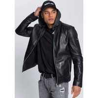 Bruno Banani Lederjacke mit abtrennbarer Kapuze von Bruno Banani