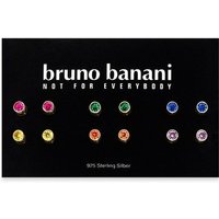 Bruno Banani Ohrstecker-Set Mulitpack Schmuck Geschenk Silber 925 Ohrschmuckset Regenbogen (Set, 12-tlg), mit Zirkonia (synth) von Bruno Banani