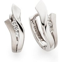 Bruno Banani Paar Creolen Schmuck Geschenk Silber 925 Ohrschmuck Ohrringe, mit Zirkonia (synth) von Bruno Banani