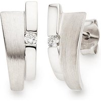 Bruno Banani Paar Ohrstecker Schmuck Geschenk Silber 925 Ohrschmuck Ohrringe Glitzerstein, mit Zirkonia (synth) von Bruno Banani