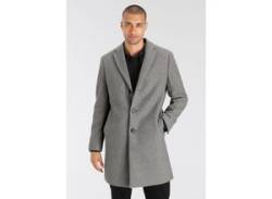 Kurzmantel BRUNO BANANI "Flex-Coat" Gr. M, grau (grau melange) Herren Mäntel Business von Bruno Banani