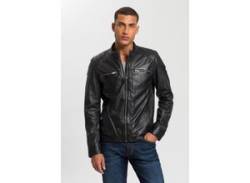 Lederjacke BRUNO BANANI "Flint" Gr. S (48), schwarz Herren Jacken Lederjacken von Bruno Banani