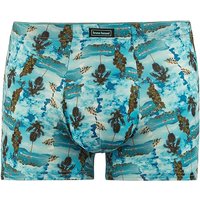 bruno banani Herren Badetrunk blau Mikrofaser Mit Prints von Bruno Banani