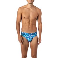 bruno banani Herren Slip blau Mikrofaser Fancy,Geprintet von Bruno Banani