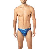 bruno banani Herren String blau Mikrofaser Geprintet von Bruno Banani