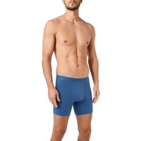 bruno banani Herren Trunks blau Baumwolle unifarben von Bruno Banani