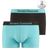 bruno banani Herren Trunks grün Baumwolle unifarben von Bruno Banani