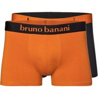 bruno banani Herren Trunks orange Baumwolle unifarben von Bruno Banani