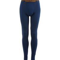 bruno banani Warm Up Pants lang, Elastikbund, Rippbündchen, für Herren, blau, L von Bruno Banani