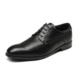 Bruno Marc Herren Anzugschuhe Schnürhalbschuhe Klassischer Business Derby Oxford Hochzeit Schuhe Schnürschuh Lederschuhe SCHWARZ Größe 46 (EUR) SBOX229M-E von Bruno Marc