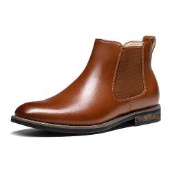 Bruno Marc Herren Chelsea Boots Leder Stiefel Stiefeletten BRAUN LEDER URBAN-06-1 Größe 42EU/9US von Bruno Marc