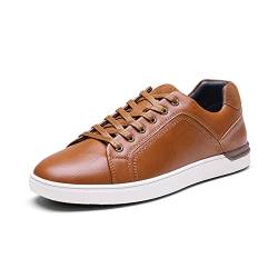 Bruno Marc Herren Schnürhalbschuhe Schuhe Turnschuhe Walkingschuhe Mode Lace-up,Size 46,BRAUN,SBFS211M von Bruno Marc