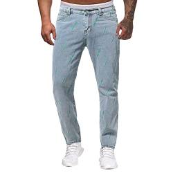 Btlankou Herren Jeans Slim Fit Stretch Jeanshose Comfort Fit Jeans Regular Fit Mit Schmalem Bein Jeans Basic Washed Straight Leg Casual Vintage Denim Hosen Casual Cargo Jeans von Btlankou