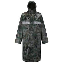 Btmpmcs Herren Reflektierend Regenjacke Wiederverwendbar Lang Regenponcho Ripstop Atmungsaktiver Mehrzweck Regenmantel Wasserdicht Winddicht Regenanzug von Btmpmcs