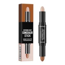 Concealer Naturkosmetik Dual-Ended Stick Nose Shadow Highlight Brighten Natural Drei Concealer-Stift Abdeckstift Bio (B, One Size) von Btruely