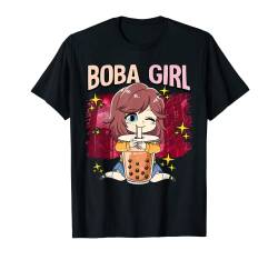 Bubble Tea Anime Girl Boba Tea Boba Girl T-Shirt von Bubble Tea Geschenke