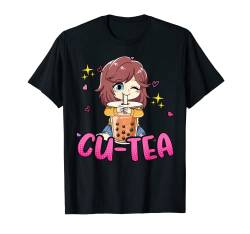 Bubble Tea Anime Mädchen Cu Tea Boba T-Shirt von Bubble Tea Geschenke