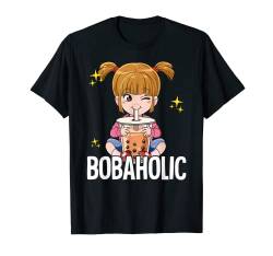 Bubble Tea Mädchen Boba Tea Bobaholic T-Shirt von Bubble Tea Geschenke