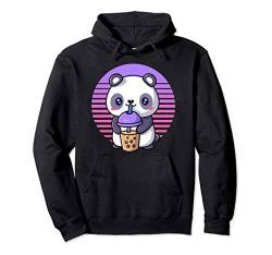 Retro Bubble Tea Shirt Kids Kawaii Panda Boba Gifts Women Pullover Hoodie von Bubble Tea by Joy Haus