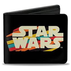 Brieftasche Bifold PU Star Wars Logo und XWing Starfighter Stripe Black Multi Color, Star Wars von Buckle-Down