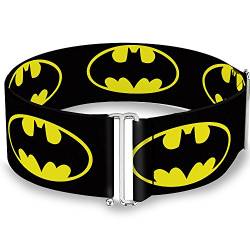 Buckle-Down Damen Cinch Gürtel Batman Shield Schwarz Gelb 71-132 cm mehrfarbig von Buckle-Down