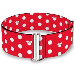 Buckle-Down Damen Cinch Gürtel Minnie Mouse Polka Dot Rot Weiß 23 bis 42 Zoll, Minnie Mouse Polka Dot Rot Weiß von Buckle-Down