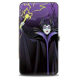 Buckle-Down Damen Geldbörse mit Scharnier, Schlafende Schönheit Maleficent, 17,8 x 10,2 cm von Buckle-Down