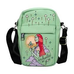 Buckle-Down Disney Tasche, Cross Body, Minnie Mouse Winking Face Close Up und Text, Rot, Veganes Leder, Nightmare Before Christmas, 8.0" x 5.5" von Buckle-Down