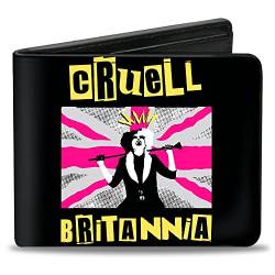 Buckle-Down Herren Bifold Geldbörse Cruella De Vil, 10,2 x 8,9 cm, Cruella De Vil, 4.0" x 3.5", Buckle-down Bifold Wallet Cruella De Vil von Buckle-Down