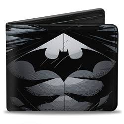 Buckle-Down Herren Bifold Wallet Batman Faltbare Geldbörse, Mehrfarbig, One Size von Buckle-Down