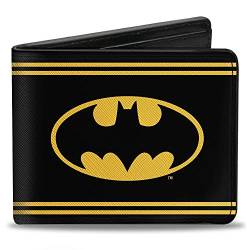 Buckle-Down Herren Bifold Wallet Batman Zweifalten-Geldbörse, Mehrfarbig, 10.1 cm x 8.89 cm von Buckle-Down
