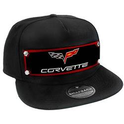 Buckle-Down Herren Snapback Hat-C6 Corvette Logo Red/Black/Gray/White Hut, Mehrfarbig, Einheitsgröße von Buckle-Down