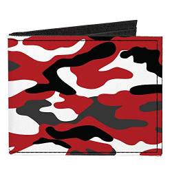 Buckle-Down Herren Standard Canvas Bifold Wallet Camo, 10,2 x 8,9 cm von Buckle-Down